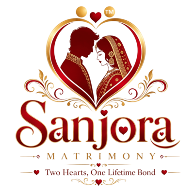 Sanjora Matrimony heart emblem